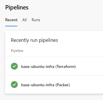 Azure IaaS pipelines